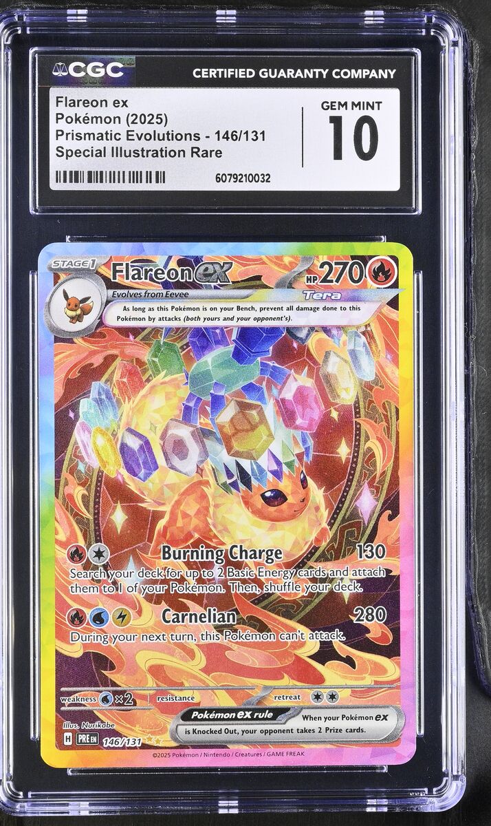 Flareon EX 146/131 SIR — Prismatic Evolutions CGC 10 Gem Mint
